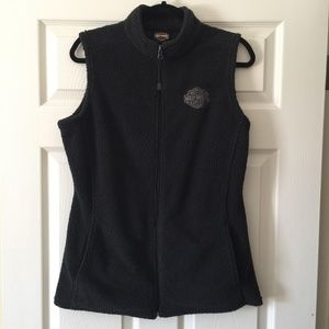 HARLEY-DAVIDSON Women’s Large Zip Up Fleece Vest